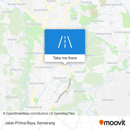 Jalan Prima Raya map