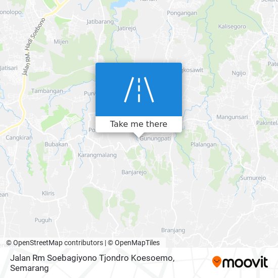 Jalan Rm Soebagiyono Tjondro Koesoemo map