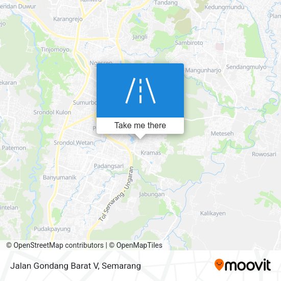 Jalan Gondang Barat V map