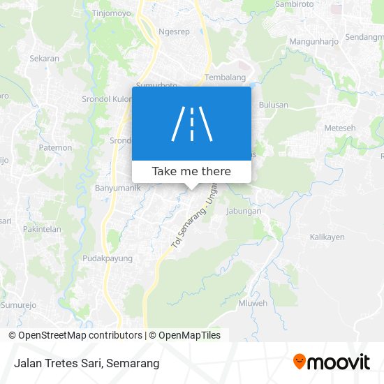 Jalan Tretes Sari map