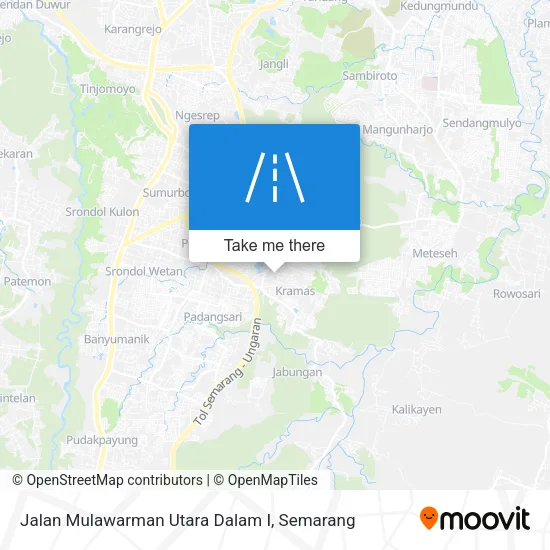 Jalan Mulawarman Utara Dalam I map