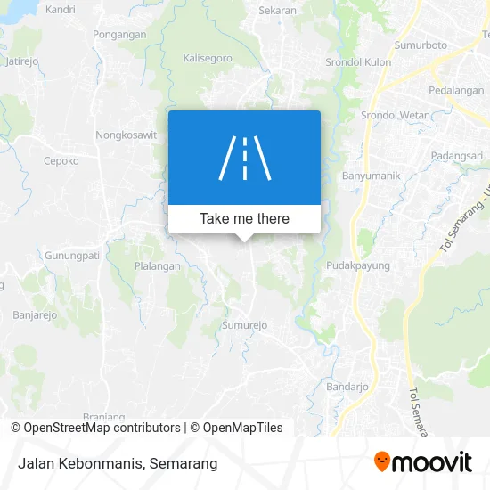 Jalan Kebonmanis map