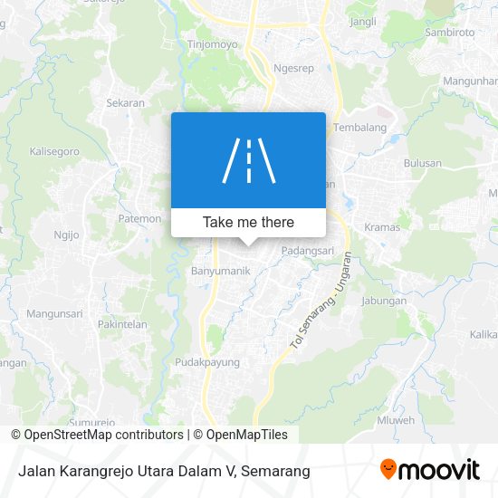 Jalan Karangrejo Utara Dalam V map