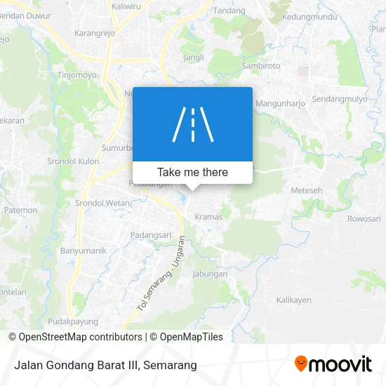 Jalan Gondang Barat III map