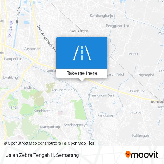 Jalan Zebra Tengah II map