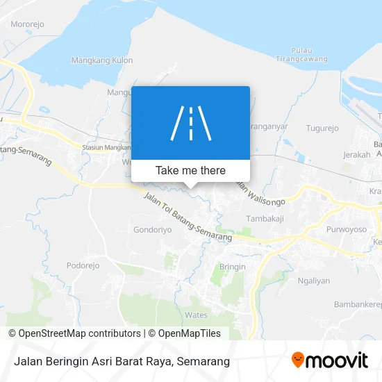 Jalan Beringin Asri Barat Raya map