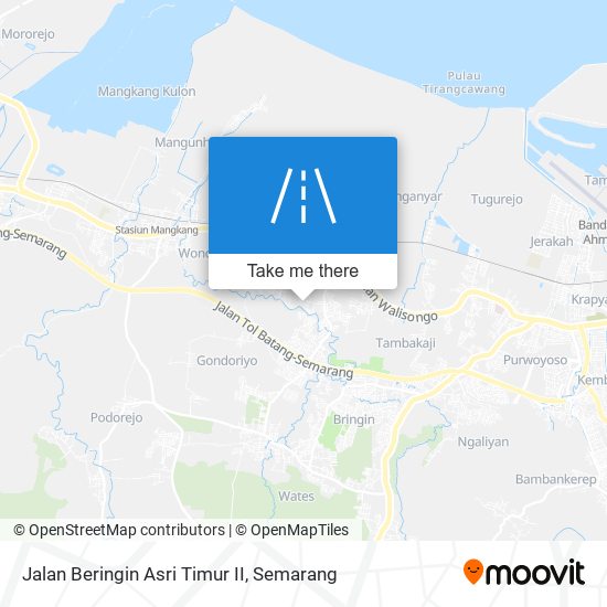 Jalan Beringin Asri Timur II map