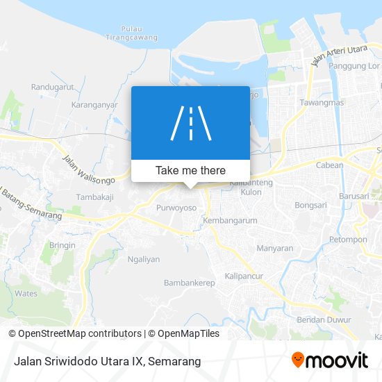 Jalan Sriwidodo Utara IX map