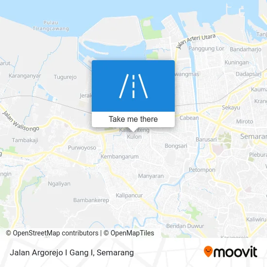 Jalan Argorejo I Gang I map