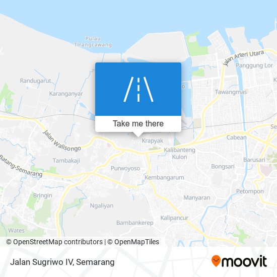 Jalan Sugriwo IV map