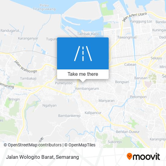 Jalan Wologito Barat map