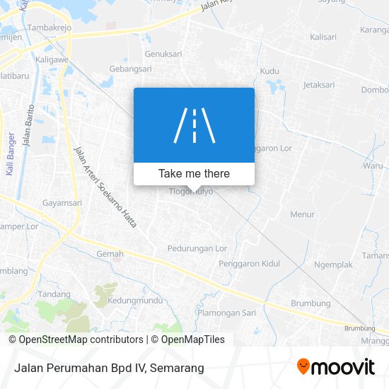 Jalan Perumahan Bpd IV map