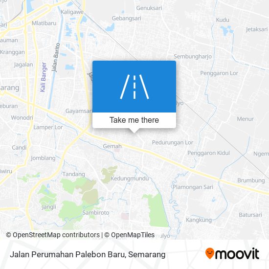 Jalan Perumahan Palebon Baru map