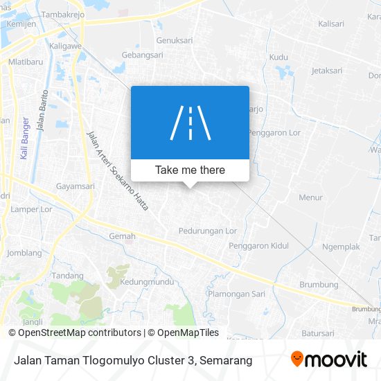 Jalan Taman Tlogomulyo Cluster 3 map