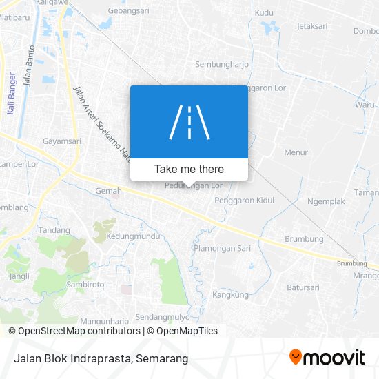 Jalan Blok Indraprasta map