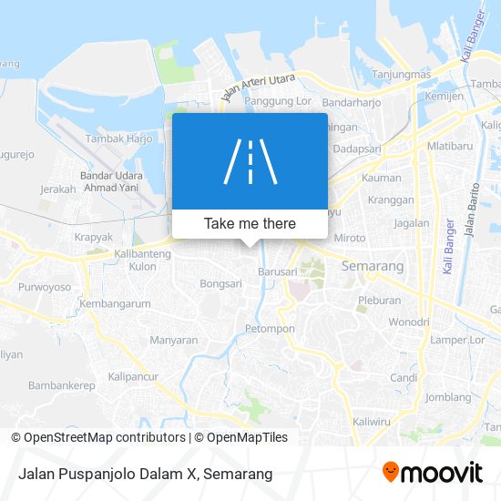 Jalan Puspanjolo Dalam X map