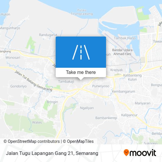 Jalan Tugu Lapangan Gang 21 map