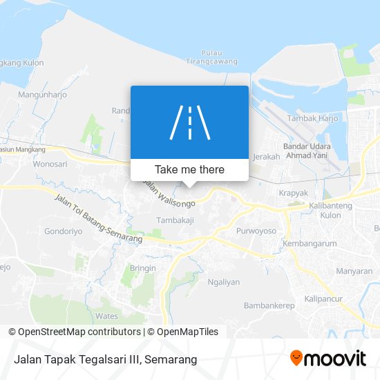 Jalan Tapak Tegalsari III map