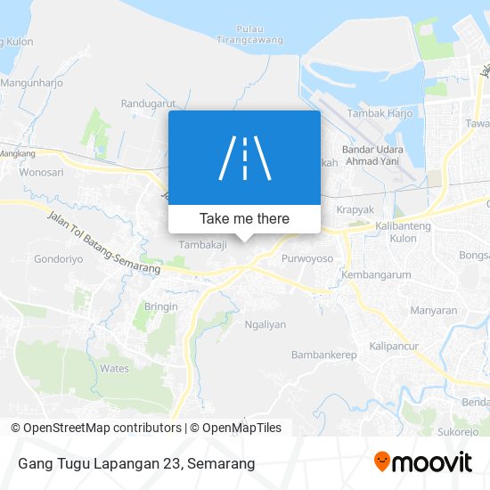 Gang Tugu Lapangan 23 map