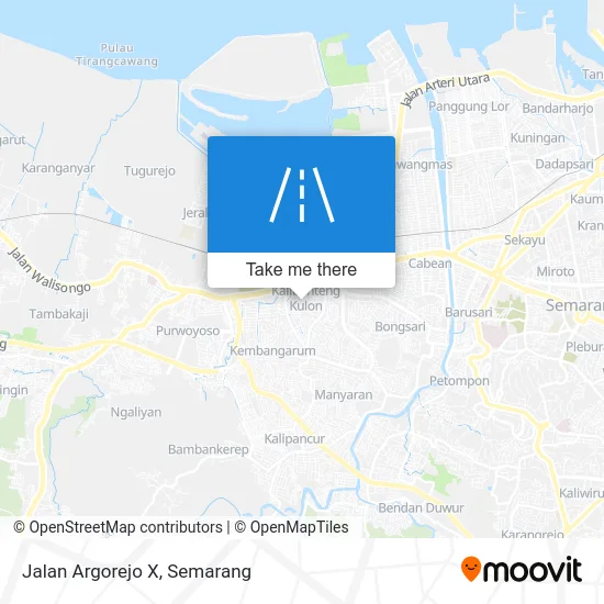 Jalan Argorejo X map