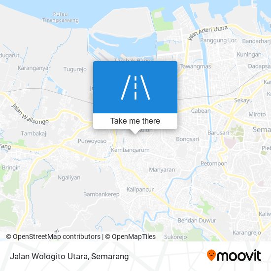 Jalan Wologito Utara map