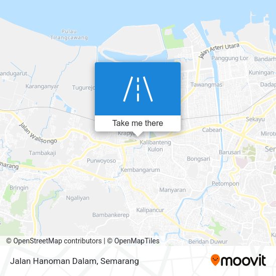 Jalan Hanoman Dalam map