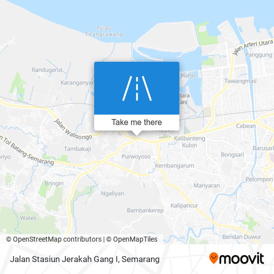 Jalan Stasiun Jerakah Gang I map