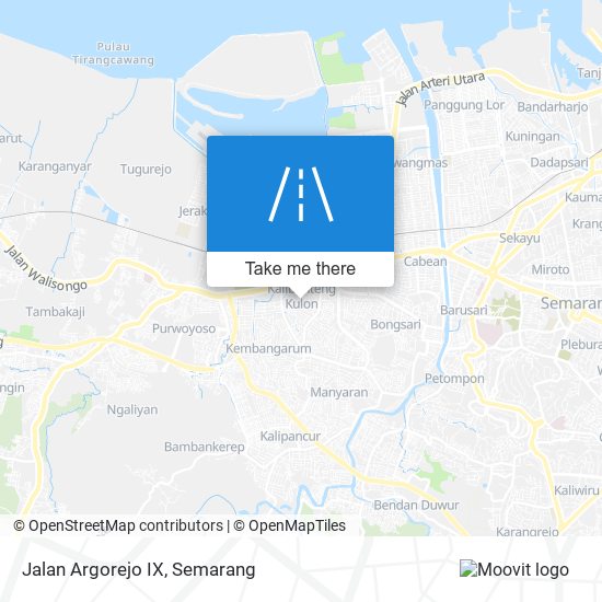 Jalan Argorejo IX map