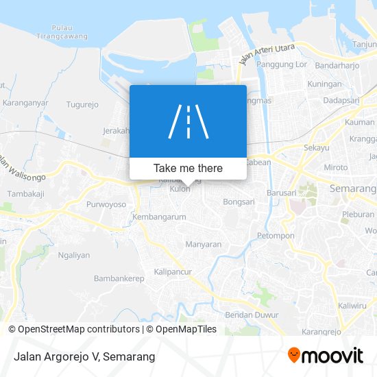 Jalan Argorejo V map