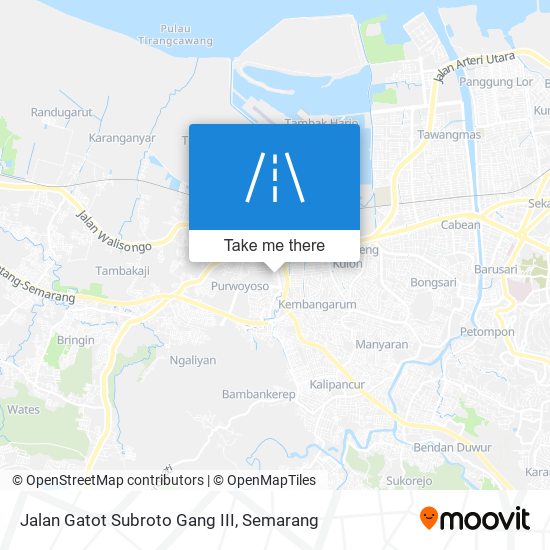 Jalan Gatot Subroto Gang III map