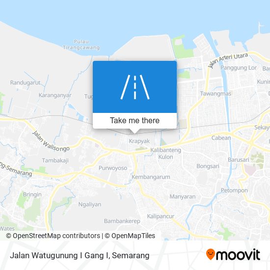 Jalan Watugunung I Gang I map