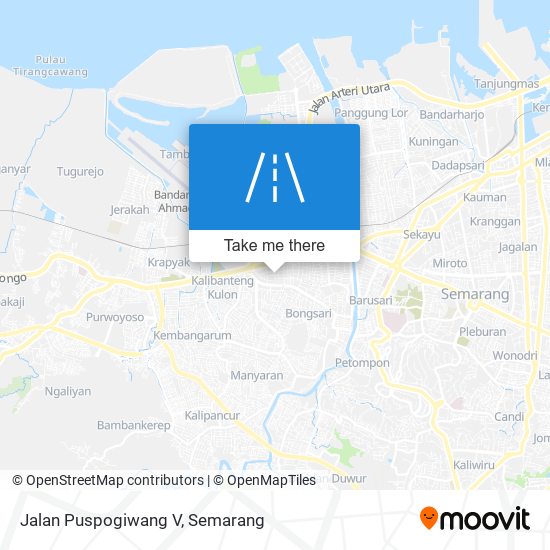 Jalan Puspogiwang V map