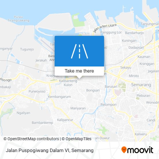 Jalan Puspogiwang Dalam VI map