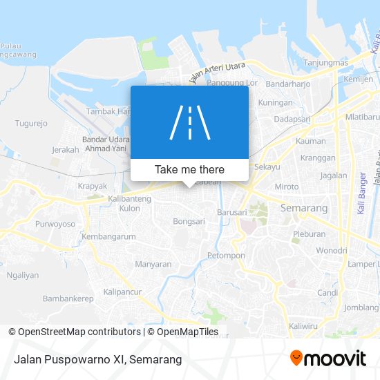 Jalan Puspowarno XI map