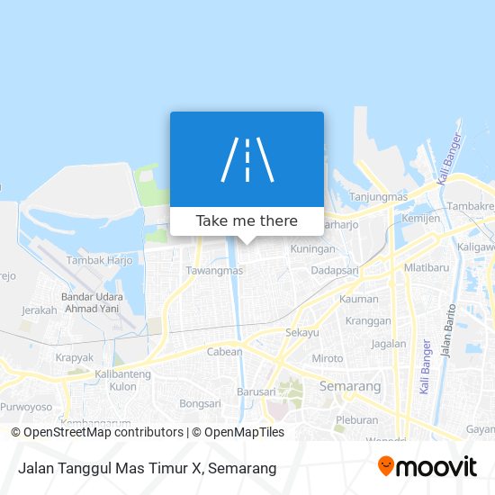 Jalan Tanggul Mas Timur X map