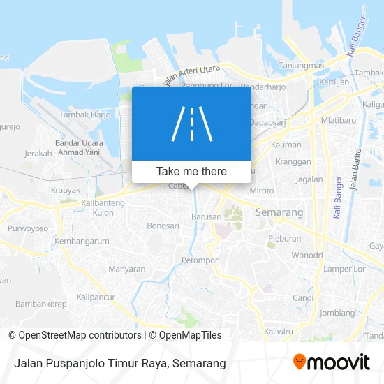 Jalan Puspanjolo Timur Raya map