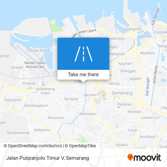 Jalan Puspanjolo Timur V map