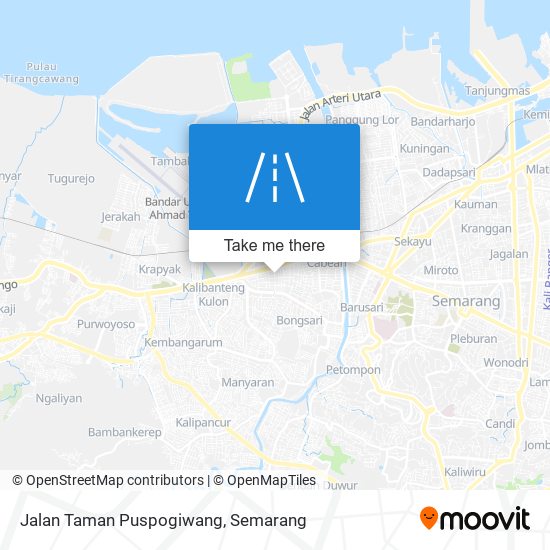 Jalan Taman Puspogiwang map