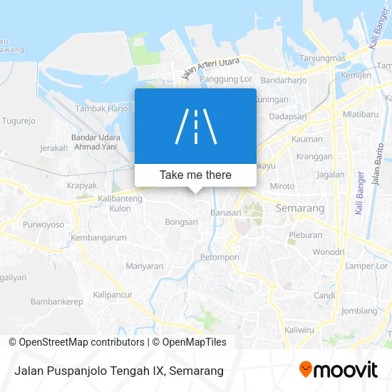 Jalan Puspanjolo Tengah IX map