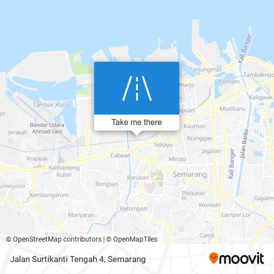 Jalan Surtikanti Tengah 4 map