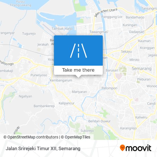 Jalan Srirejeki Timur XII map