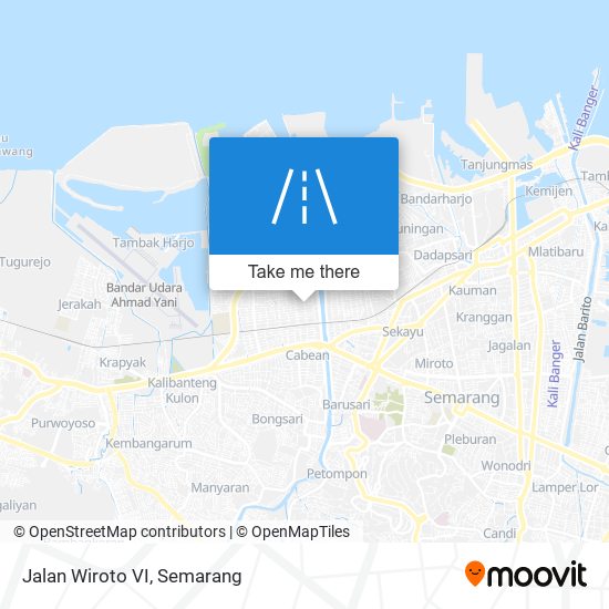 Jalan Wiroto VI map