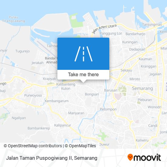 Jalan Taman Puspogiwang II map