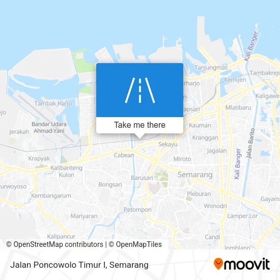 Jalan Poncowolo Timur I map