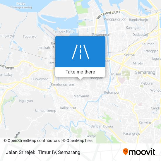 Jalan Srirejeki Timur IV map