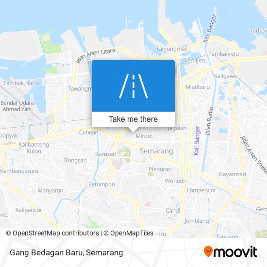 Gang Bedagan Baru map