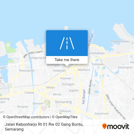 Jalan Kebonharjo Rt 01 Rw 02 Gang Buntu map