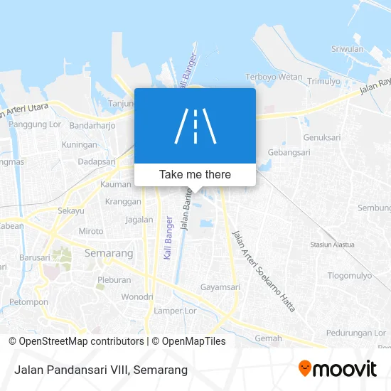 Jalan Pandansari VIII map
