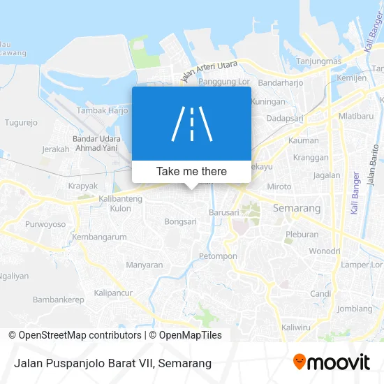Jalan Puspanjolo Barat VII map