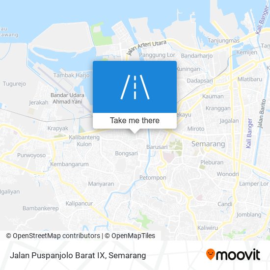 Jalan Puspanjolo Barat IX map